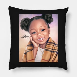 Beautiful Black Princess Pillow