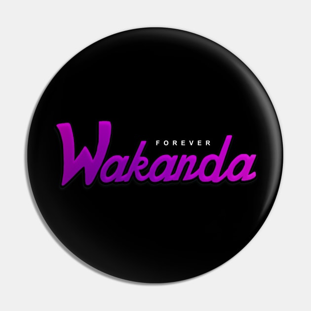 Wakanda Forever Sport Pin by maersky