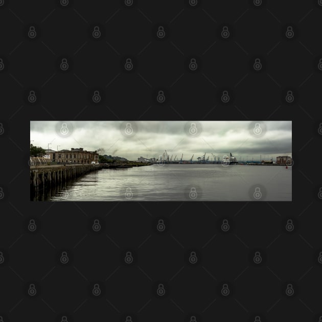 River Tyne Panoramic View From South Shields by axp7884