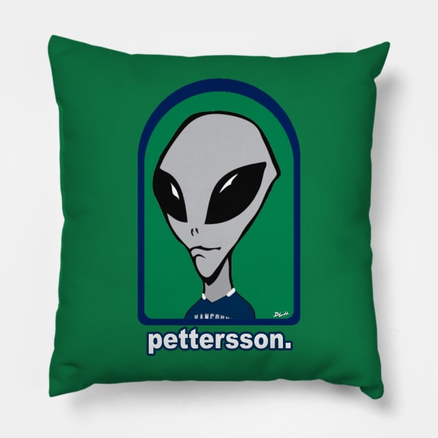 Elias "Alien" Pettersson Pillow by Beerleagueheroes.com Merch Store