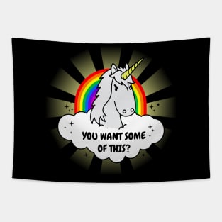 Angry Unicorn Want Some Of This Tapestry