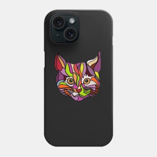 Cat pop art Phone Case