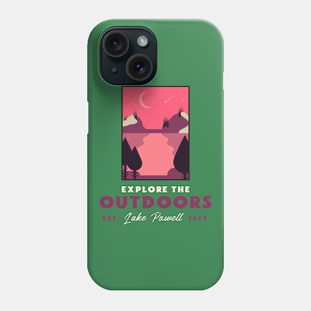 Explore The Outdoors lake powell Phone Case by Tip Top Tee's