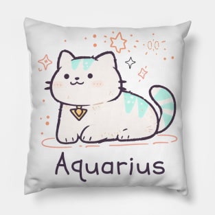 Aquarius Cat Pillow