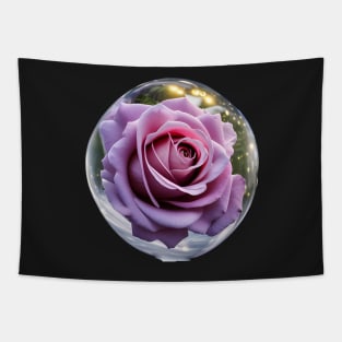 Rose in the glass ball Tapestry