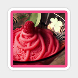 Raspberry Sorbet fancy Magnet