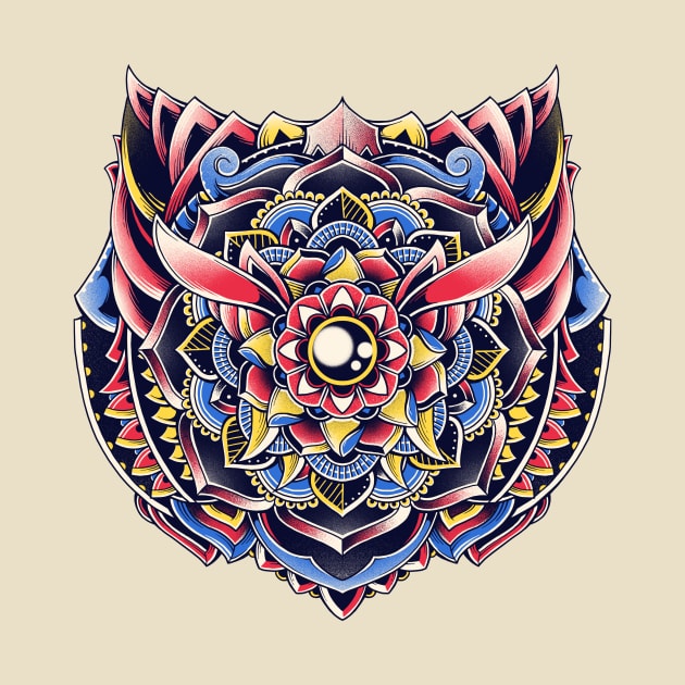 Cat Mandala by GODZILLARGE