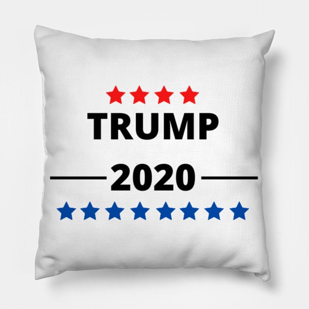 DONALD TRUMP FOR USA PRESIDENT 2020 Pillow by Rebelion