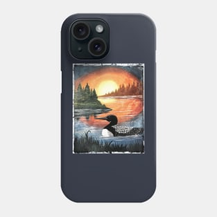 Sunset Loon Phone Case