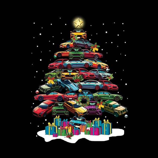 Car Christmas Tree by Schoenberger Willard