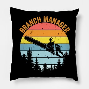 Cool Woodworking Art Arborist Branch Manager Pillow