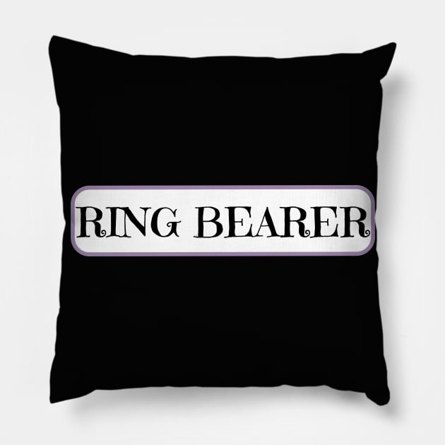 Ring bearer wedding day Pillow by designInk