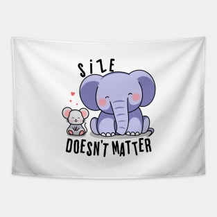 Adorable elephant and mouse - Funny animal T-shirt for kids Tapestry