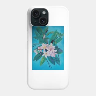 Sugar Birds in Frangipani. Phone Case