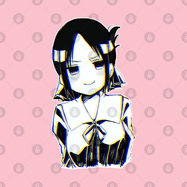 Kaguya-sama aesthetic cute pouting face by sadpanda