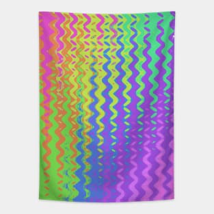 Rainbow Wiggle Worm Tapestry