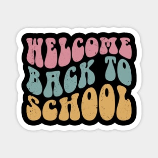 Welcome Back To School Retro First Day of School Teacher Magnet