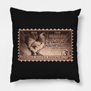 Centennial of the American Poultry Industry Stamp Pillow