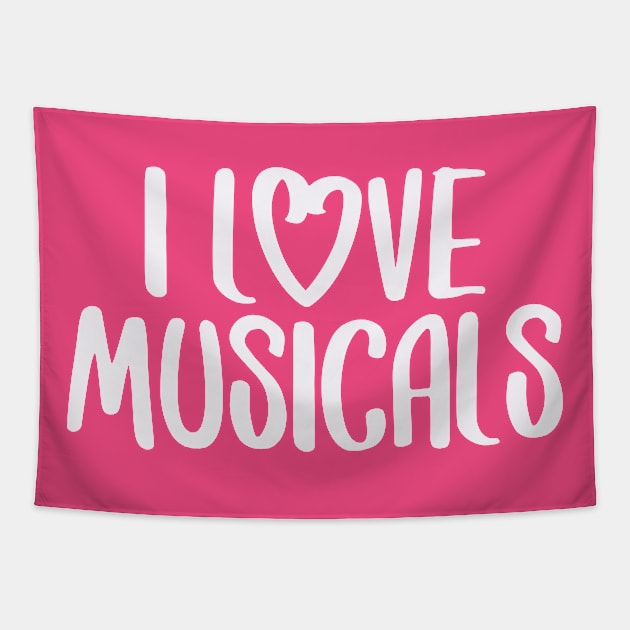 I Love Musicals Tapestry by Hallmarkies Podcast Store