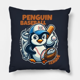 penguin baseball Pillow