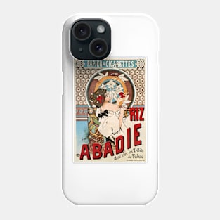 RIZ ABADIE Cigarette Rolling Paper 1898 by H. Gray Art Nouveau Advert Phone Case