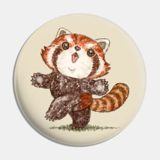 Dancing red panda Pin