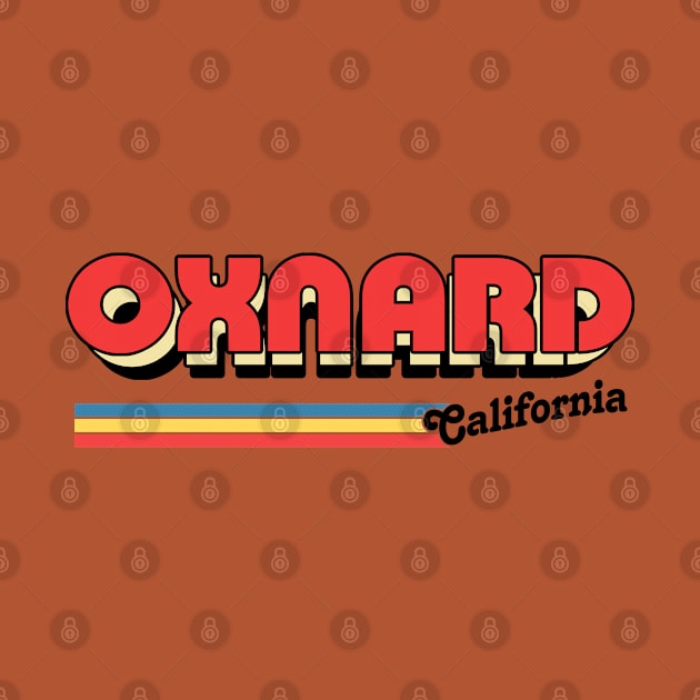 Oxnard, CA \/\/\/\ Retro Typography Design by DankFutura