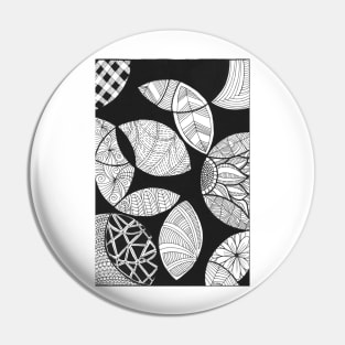 Circles with flowers and abstract patterns Pin