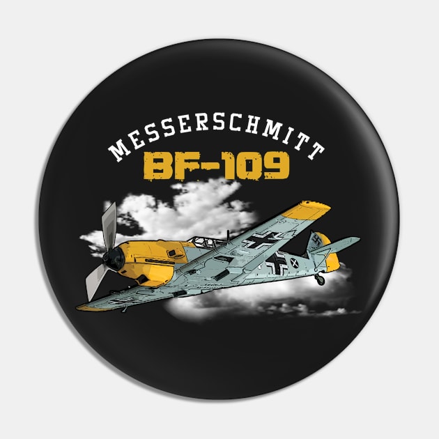 Messerschmitt bf 109 WOP Gift Pin by woormle