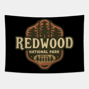 Redwood National Park Travel Sticker Tapestry