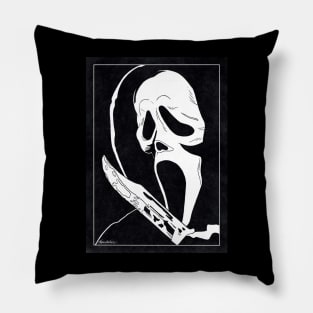 GHOSTFACE - Scream (Black and White) Pillow