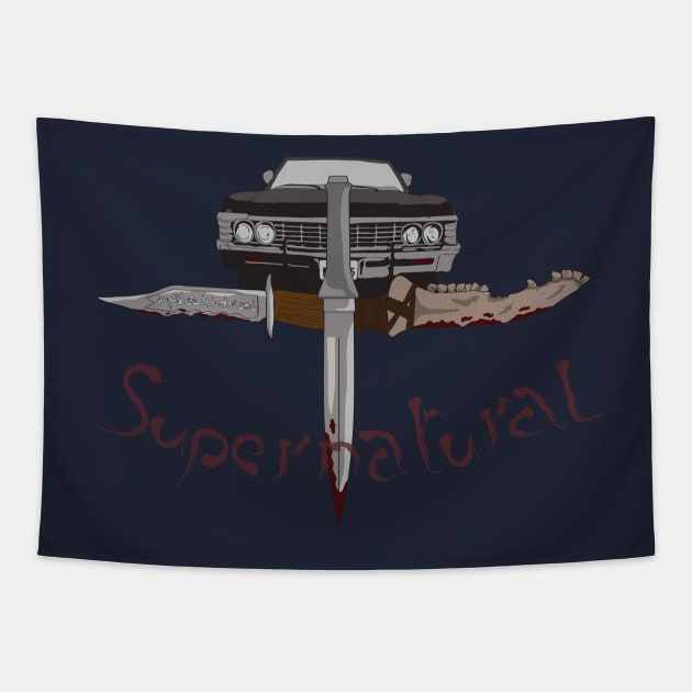 Supernatural Weapons Tapestry by bobygates