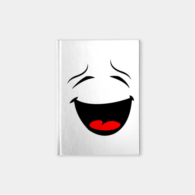 Limited Edition Exclusive Laughing Smiley Face Silhouette Laughing Smiley Face Silhouette Notebook Teepublic