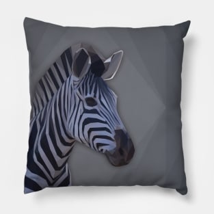 Zealous Zebra Pillow