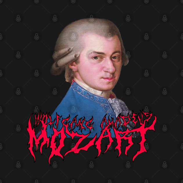 Mozart Metal (In Technicolor) Wolfgang Amadeus Mozart by blueversion