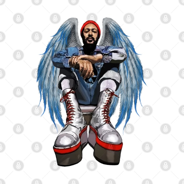 marvin gaye angel soul music by Illustration Planet