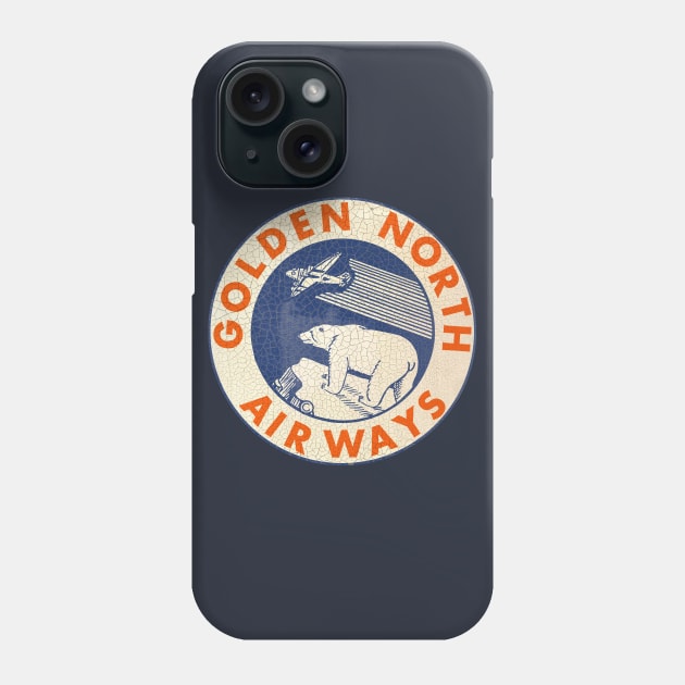 Golden North Airlines Phone Case by Midcenturydave