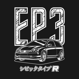 Civic Type R EP3 - White Print T-Shirt