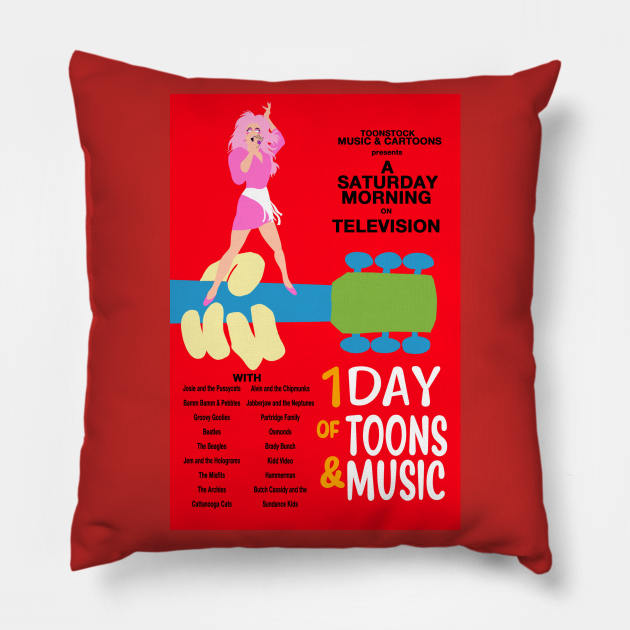 Toonstock - Jem and the Holograms Pillow by TechnoRetroDads