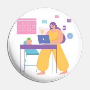 Work From Home Pin