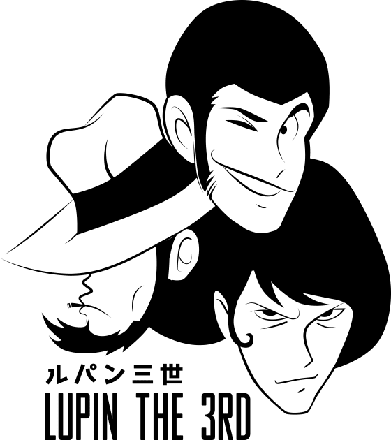 218 Lupin 3head Kids T-Shirt by Yexart