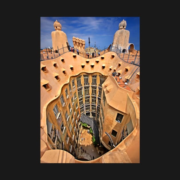 Vertigo on La Pedrera - Barcelona by Cretense72