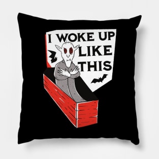 I woke up like this - Funny Halloween Costume Gift Pillow