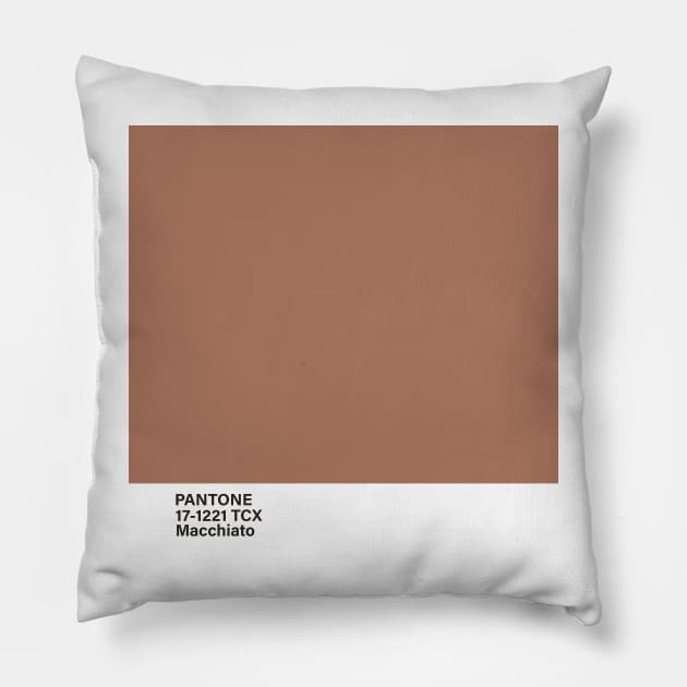 pantone 17-1221 TCX Macchiato Pillow by princessmi-com