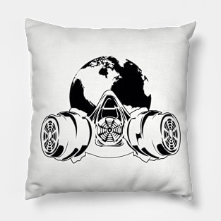 Gasmasked World Pillow