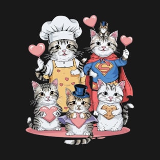 Cats Love Funny Cat lovers shirt T-Shirt