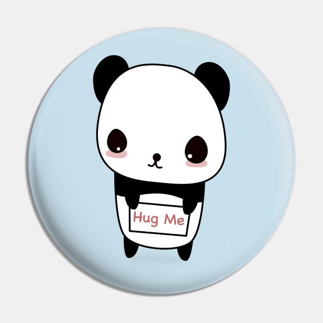 Hug Me Panda Pin by happinessinatee