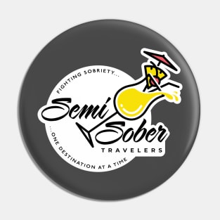 Original Semi-Sober Travelers Pina Colada with solid background Pin