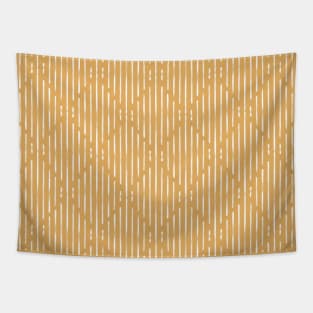 Pattern on dijon mustard background Tapestry