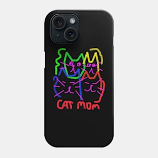 cat mom Phone Case